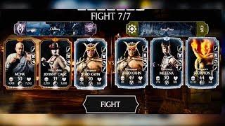 Can TWO BRONZE SURVIVE WITH SHAO KAHN MAX LEVEL in hardest Faction Wars - update 1.15 Mkx iOS