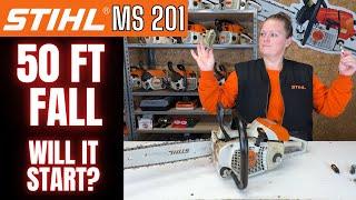 Stihl MS 201 Chainsaw!  It Fell From High In The Sky And Snapped!  Will It START And Run Again?