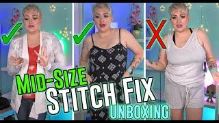 Mid Size Stitch Fix Haul and Try on- SO Close to a Perfect Box!!