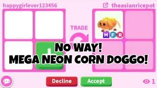 No Way! I Almost GOT A SUPER CUTE *NEW* MEGA NEON CORN DOGGO In Adopt Me + HUGE WIN FOR CORN DOGGO