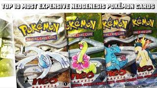 Top 10 most expensive Pokémon cards from the set Neo Genesis currently on the 2024 market!