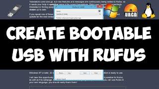 Create Bootable USB Flash Drive from ISO image with Rufus