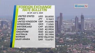 Balitang Bisdak: Foreign exchange rate-July 4, 2024