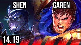 SHEN vs GAREN (TOP) | EUW Challenger | 14.19