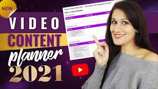 Get your YouTube Video Planning Template (free) - How to Plan, Outline & Script your YouTube videos!