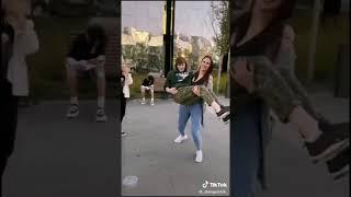 strong tall russian girl lift carry boys in public so easily #liftaguychallenge #fitness #workout