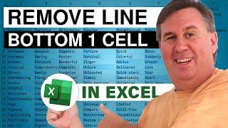 Excel - Remove Line At Bottom Of Cell (7 Ways) - Episode 2527