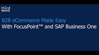 SAP Business One B2B eCommerce Made Easy