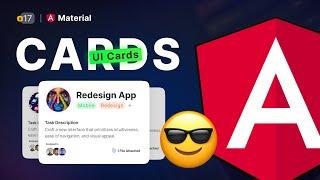 Cards in Angular Material  |  Mat Card  |  UI Card  |  Uxtrendz (2023) [#17]