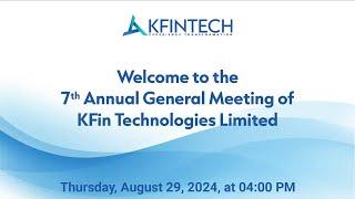 KFin Technologies Limited | 7th Annual General Meeting