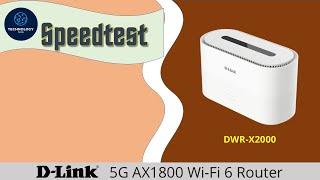 D-Link DWR-X2000 5G AX1800 WiFi 6 Router Speedtest