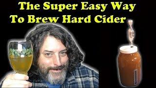 How To Brew Hard Apple Cider The Super Easy Way - Only Takes A Week -  Beginners Brewing 101