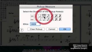Finale 2012 or 2014: How to Edit a Pickup Measure - Jorge Silvestrini