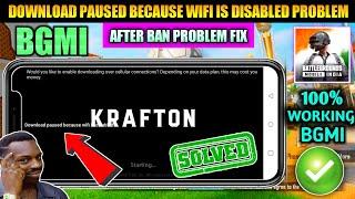 Bgmi download paused because wifi is disabled Problem | Bgmi Obb Service Running Problem 2024