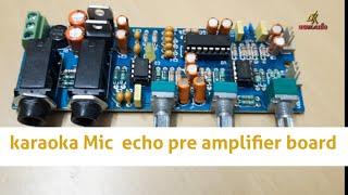 karaoke Mic echo pre amplifier board review