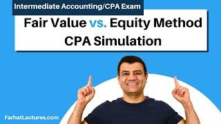 CPA Exam Simulation:  Fair Value Adjustment Reclassification. Intermediate Accounting