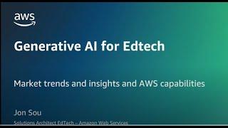 Generative AI for EdTech