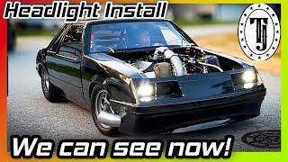 4 Eye Foxbody!  TurboJohn Mustang has Headlights!