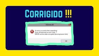 Como corrigir erros de ISDONE DLL e UNARC.DLL [Portuguese]