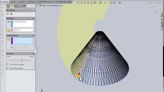 Flatten the surface SOLIDWORKS