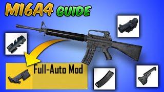 M16A4 Full Auto Mod vs M416 (PUBG Mobile/BGMI) Damage, Recoil, Rate of Fire | Guide/Tutorial