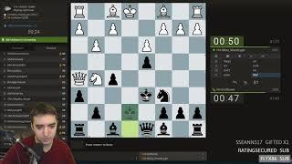 Reverse Halloween Gambit leads to mutual king walk