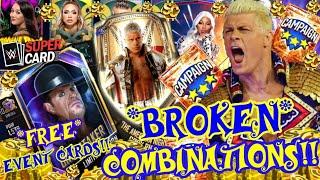 CRAZY GLITCH!! WWE SuperCard MESSED UP! *FREE* WM40 EVENT CARDS! & BROKEN CAMPAIGN! WWE SuperCard