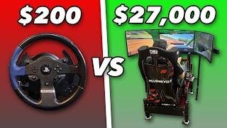 $200 vs $27,000 iRacing Simulator!