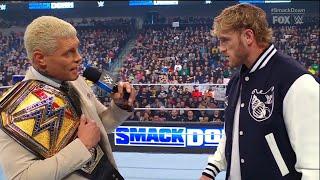 Cody Rhodes comes face-to-face with Logan Paul - WWE SmackDown 5/10/2024