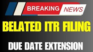 ITR Filing Date Extension for AY 2024-25 Latest Update #itr #belateditr #revise