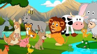 Animal Sounds Song for Toddlers | Learn About Animals and Their Names | Kids Learning Videos