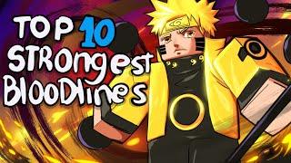 Top 10 STRONGEST Shindo Life Bloodlines! | Rellgames