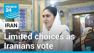 ایرانیان در انتخابات ریاست جمهوری با انتخاب های محدود رای می دهند • FRANCE 24 English