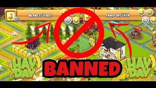 HIGH LEVEL PLAYERS BANNED IN HAY DAY!