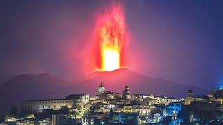 Chaos in Italy! Etna erupted violently, the people of Sicily scattered in panic