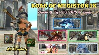 Toram Online - Fast Kill Farming Guide & Tips For DPS & Tank at Road of Megiston 9 | All Droplists