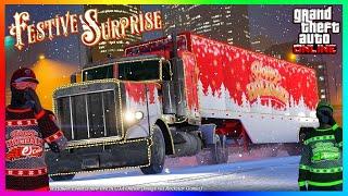 GTA 5 Online - How To Spawn "HAPPY HOLIDAYS HAULER" Event 2024 -UNLOCK Christmas Truck Gifts (GTA V)