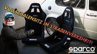 Sparco Vollschalensitze Pro 2000 und Evo L einbauen + eintragen nach §19.2 / 21 StVZO Einzelabnahme