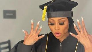 BLAC CHYNA/ GETS EMOTIONAL WHILE RECEIVING HER DOCTORATE OF HUMANITIES DEGREE