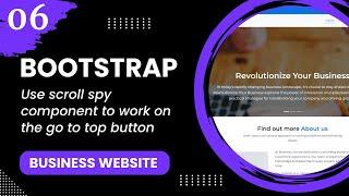 Bootstrap 5 #6 - Use scrollspy component to work on go to top button