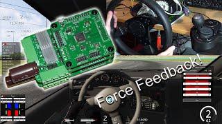 Custom force feedback interfaces with Open FFBoard (DIY direct drive wheel)