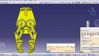 DMU Kinematics in CATIA for Robotic Gripper