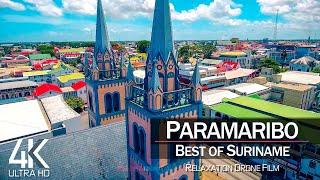 【4K】 2 HOUR DRONE FILM: «This is Paramaribo»  Suriname  Reggae Music