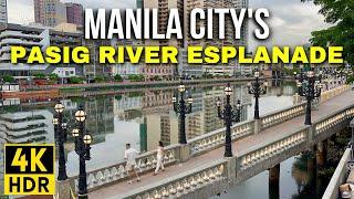 WOW! Pasig River Esplanade in Manila City - Walking Tour | Manila Philippines Newest Attraction!