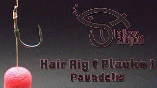 Kaip surišti PAVADĖLĮ - HAIR(Plauko) karpių žvejybai / How to tie HAIR rig for carp fishing