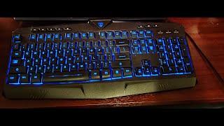 PICTEK Gaming RGB Backlit Keyboard (Backlight Review Only)