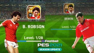 New Legends Robson & Irwin Max Level Rating Training States Pes 2021 Mobile Irwin Robson Max #Shorts