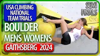 US National Team Trials | Boulder Semi Finals | 2024