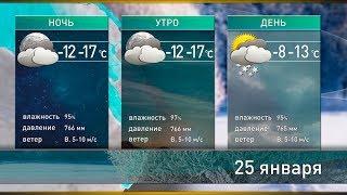 Прогноз погоды на 25 января