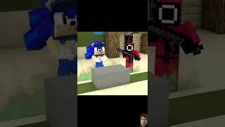 When Steve Becomes Sonic Plays Squid GameArchery | Minecraft Animations #minecraft